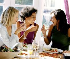 Girlfriends dining out